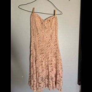 Pink LOVE Culture Lace Dress with slip. Size S